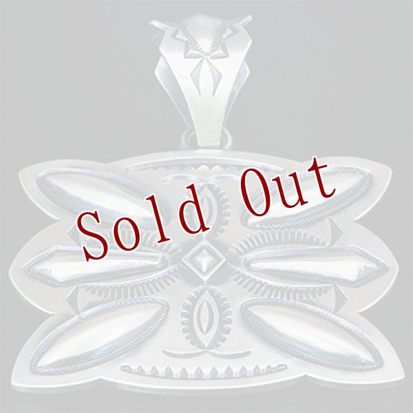 画像3: ナバホ族 Jacob D. Morgan バタフライ バンプアウト ペンダント (3)