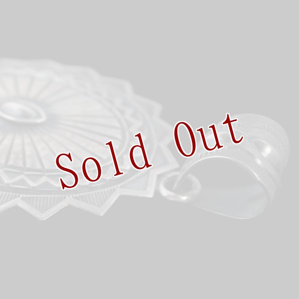 画像4: ナバホ族 Jacob D. Morgan サンバースト スタンプ ペンダント (4)