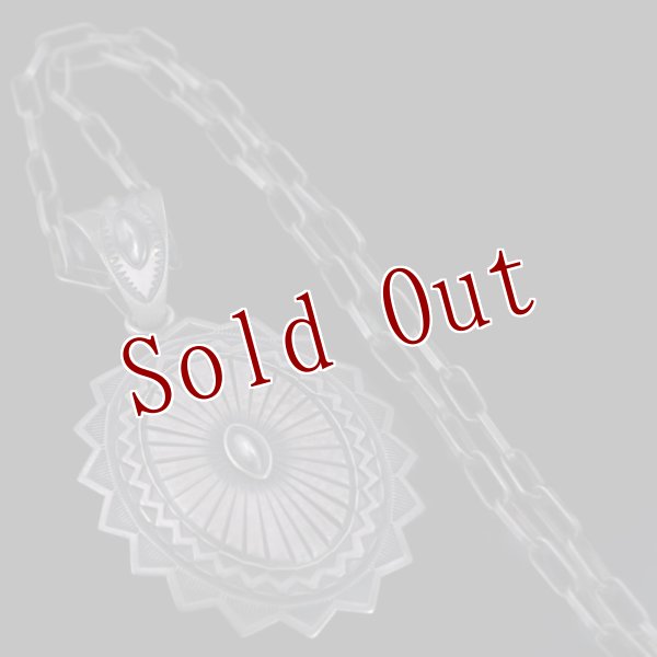 画像6: ナバホ族 Jacob D. Morgan サンバースト スタンプ ペンダント (6)