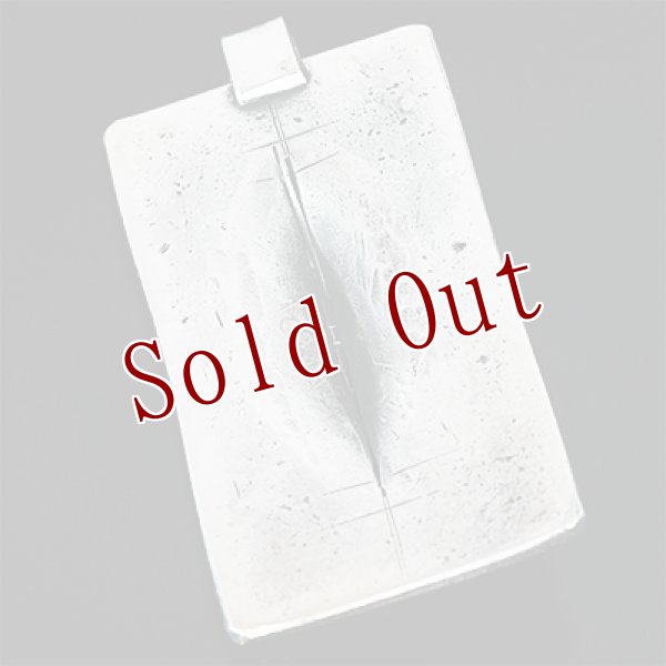 画像2: ナバホ族 Harrison Jim インゴットシルバー コーラル リポウズ ペンダント (2)