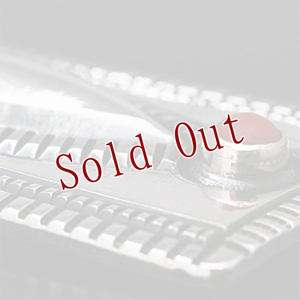 画像6: ナバホ族 Harrison Jim インゴットシルバー コーラル リポウズ ペンダント (6)