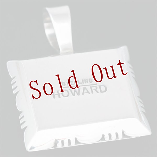 画像2: ナバホ族 Howard Nelson 14K サンバースト ボックス スクエア ペンダント (2)