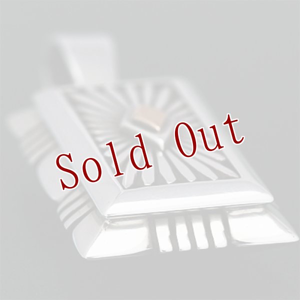 画像3: ナバホ族 Howard Nelson 14K サンバースト ボックス スモール ペンダント (3)