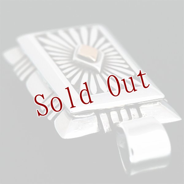 画像4: ナバホ族 Howard Nelson 14K サンバースト ボックス スモール ペンダント (4)