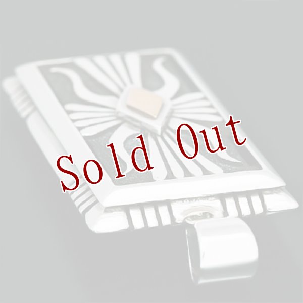 画像4: ナバホ族 Howard Nelson 14K ケトー ボックス 長方形 ペンダント (4)