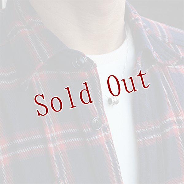 画像6: ナバホ族 Bruce Morgan 1/4" 3/8" シルバー チゼルワーク プレーン ペンダント チェーン付き (6)