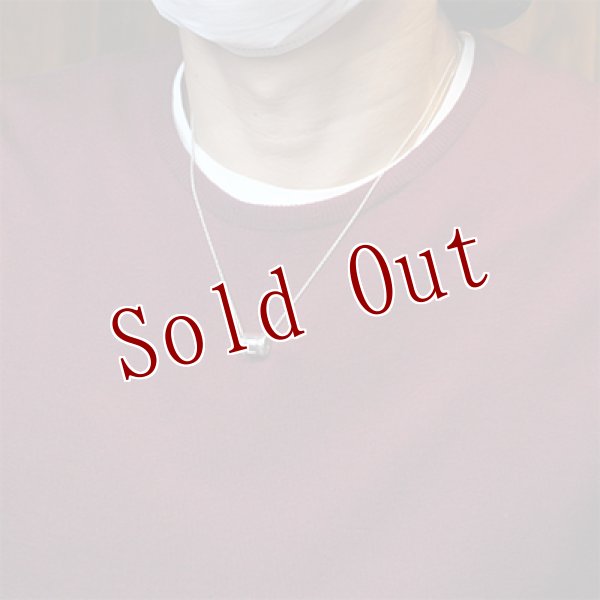 画像9: ナバホ族 Bruce Morgan 1/4" 3/8" シルバー チゼルワーク プレーン ペンダント チェーン付き (9)