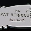 画像5: ナバホ族 Pat Bedonie 14K サンバースト 長方形 ペンダント (5)