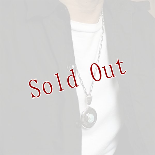 画像6: ナバホ族 Leonard Nez ナンバーエイト サンバースト オーバーレイ ペンダント (6)