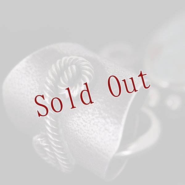 画像5: ナバホ族 Roy Tracy ターコイズマウンテン ツイストワイヤー ペンダント (5)