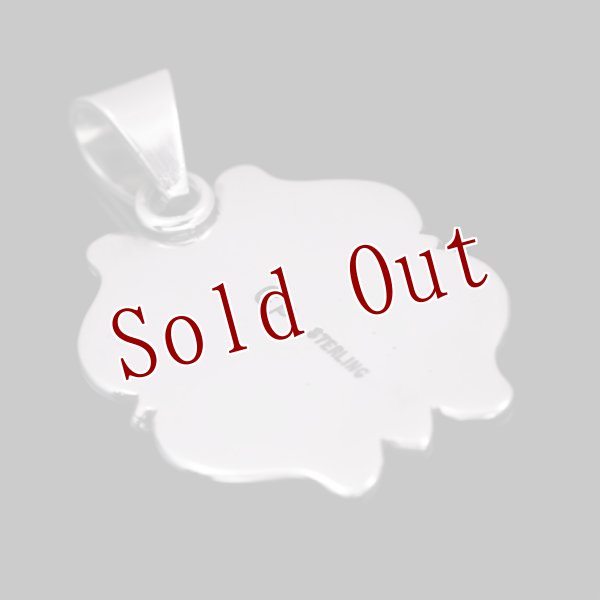 画像2: ナバホ族 Clendon Pete ケトー アップリケ ペンダント (2)