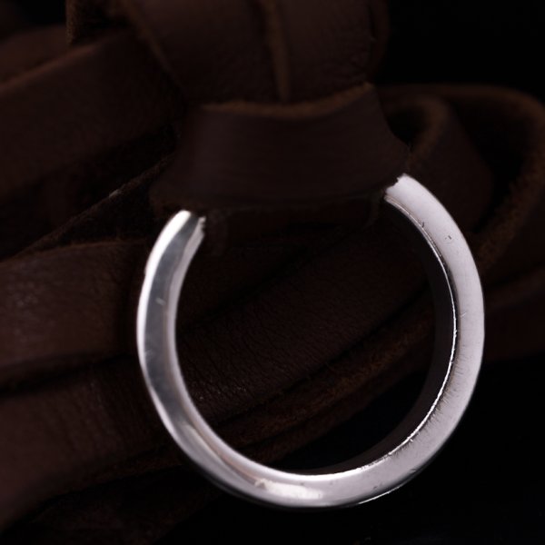 画像4: 【RIVER MAIL企画】ナバホ族 Bruce Morgan 1/4 14K プレーン ネックレス/リング (4)