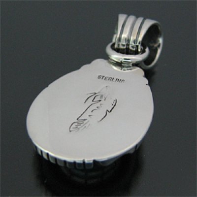 画像2: ナバホ族 Will Vandever キングマン ペンダント