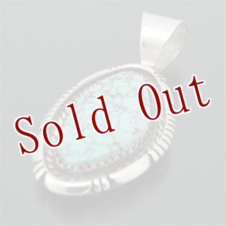 ナバホ族 Esther Spencer ナンバーエイトターコイズ ペンダント 【送料