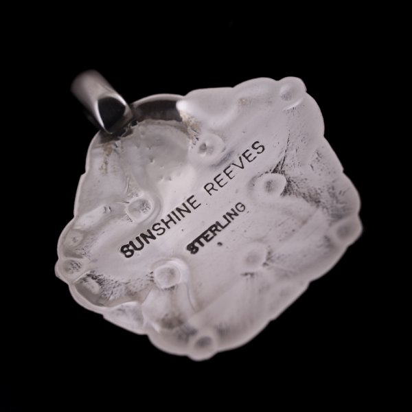 画像2: ナバホ族 Sunshine Reeves チェリーブロッサム スタンプ ペンダント (2)