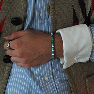 画像3: オリジナル ターコイズ ブレスレット 16cm