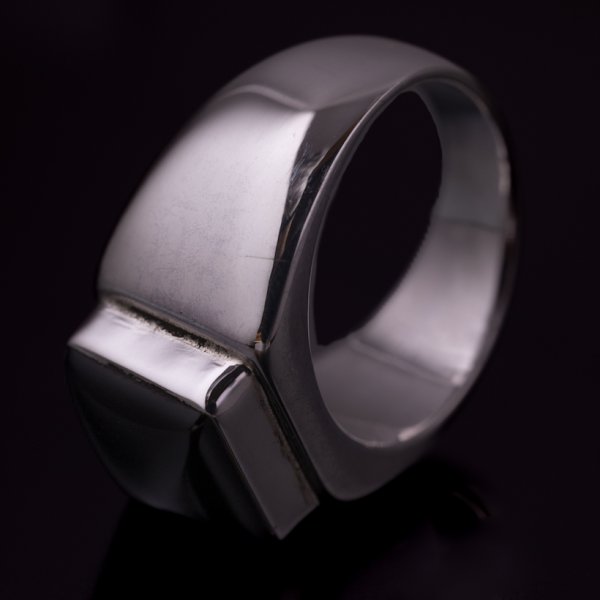 画像4: 【RM Jewelry】オニキス シグネチャー シルバー リング 15号 (4)