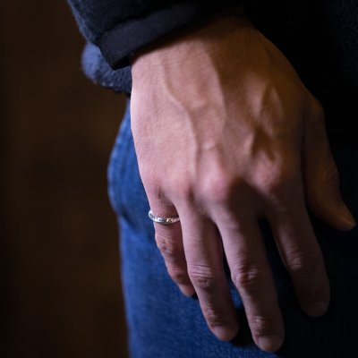 画像3: 【サイズ展開あり】トライアングル ナロー シルバー925 リング 鏡面仕上げ