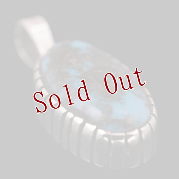 画像3: 【RM】Apache Blue シルバー ハンドメイド ペンダント (3)