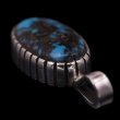 画像4: 【RM】Apache Blue シルバー ハンドメイド ペンダント (4)