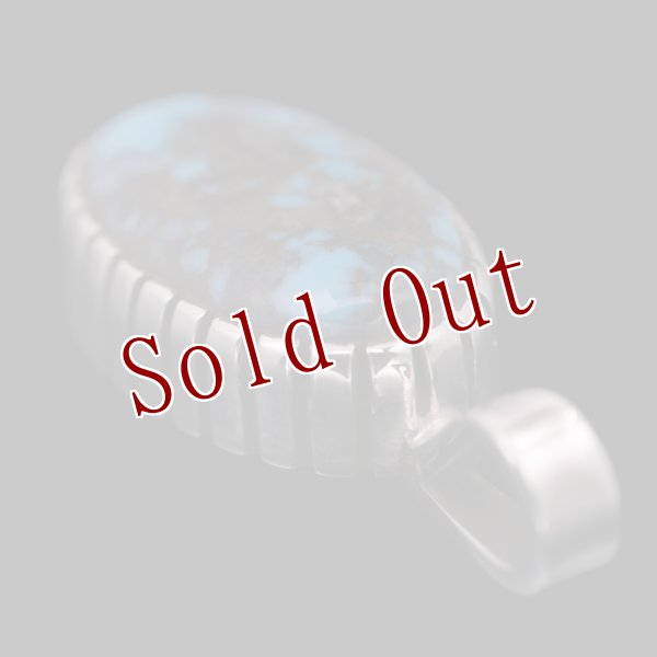 画像4: 【RM】Apache Blue シルバー ハンドメイド ペンダント (4)