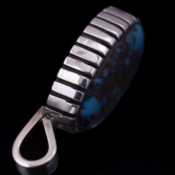 画像5: 【RM】Apache Blue シルバー ハンドメイド ペンダント (5)