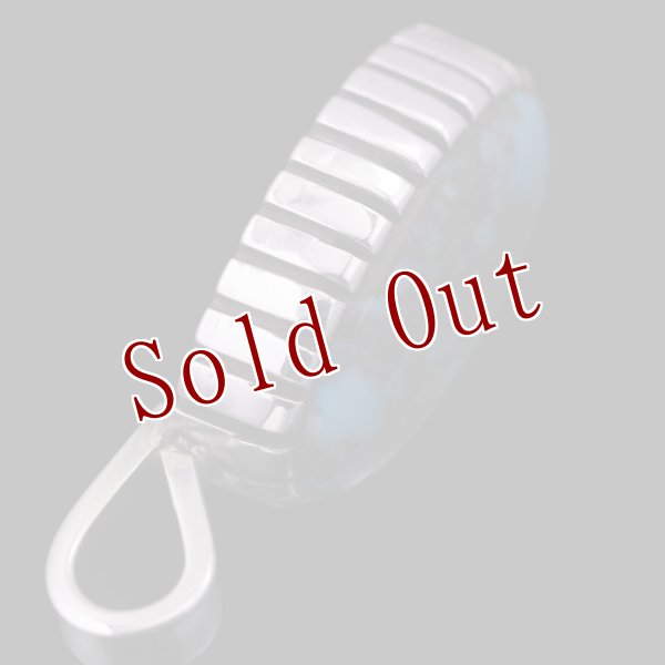 画像5: 【RM】Apache Blue シルバー ハンドメイド ペンダント (5)