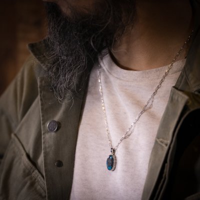 画像3: 【RM】Apache Blue シルバー ハンドメイド ペンダント
