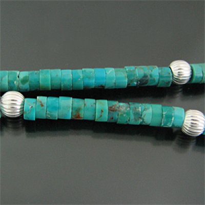 画像1: オリジナル ターコイズ&シルバー チョーカー