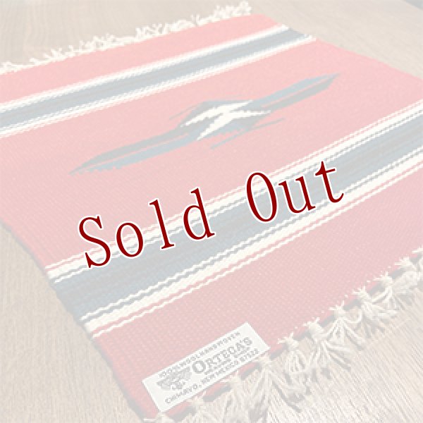 画像2: Ortega's チマヨ プレイスマット/ランチョマット 15×15 レッド (2)