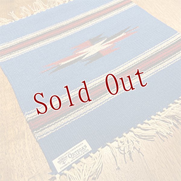 画像2: Ortega's チマヨ プレイスマット/ランチョマット 15×15 ロイヤルブルー (2)