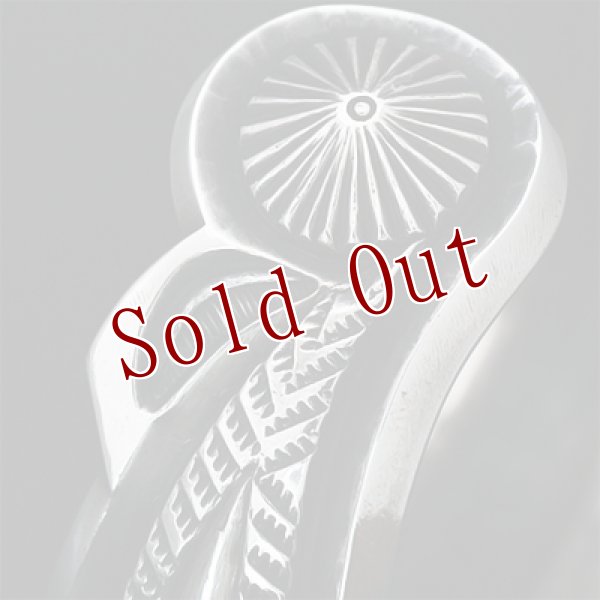 画像8: サウスパイユート族 Steven Tiffany 1" コインシルバー リポウズ バングル (8)