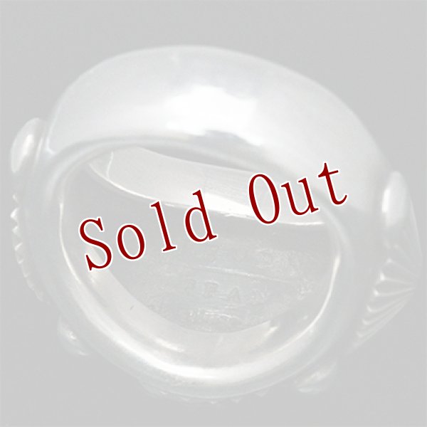 画像4: サウスパイユート族 Steven Tiffany コインシルバー コンチョ スプリット リング 23.5号 (4)