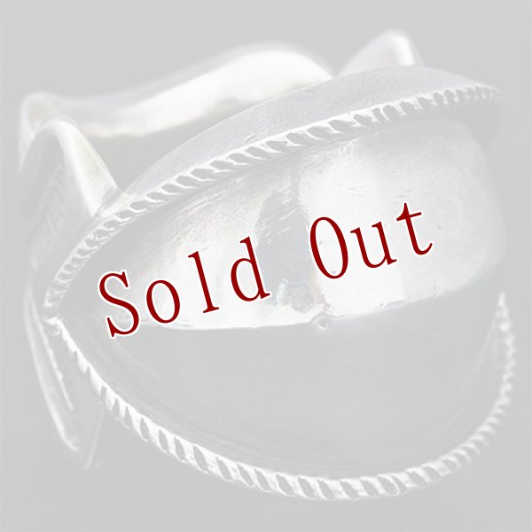 画像3: サウスパイユート族 Steven Tiffany コインシルバー リポウズ リング 21.5号 (3)