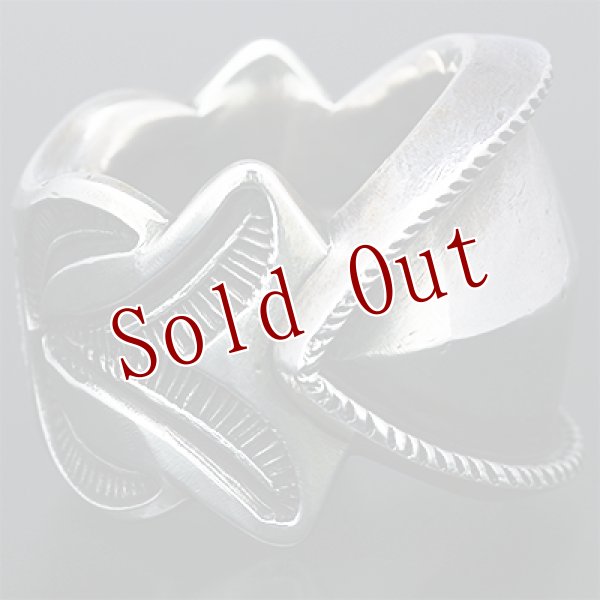 画像5: サウスパイユート族 Steven Tiffany コインシルバー リポウズ リング 21.5号 (5)