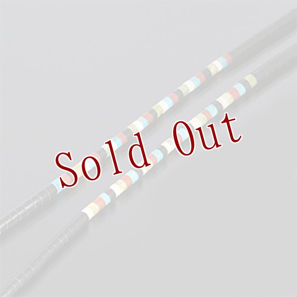 画像2: サントドミンゴ族 Dorene Calabaza マルチカラー ヒシ ネックレス (2)