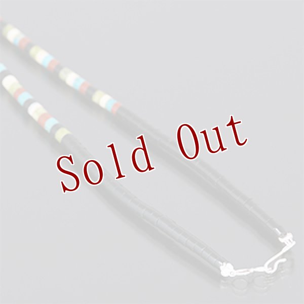 画像3: サントドミンゴ族 Dorene Calabaza マルチカラー ヒシ ネックレス (3)