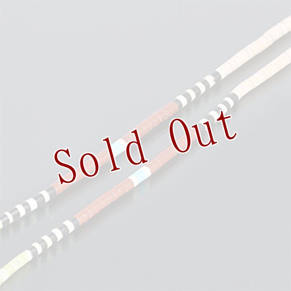 画像2: サントドミンゴ族 Dorene Calabaza マルチカラー ヒシ ネックレス (2)