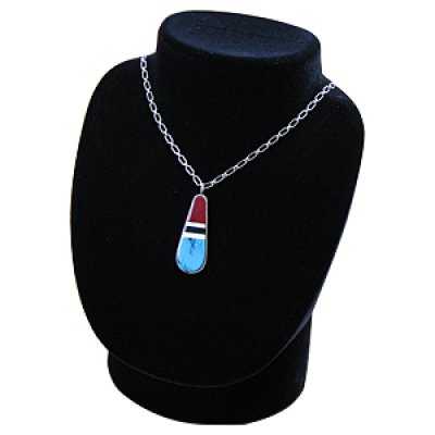 画像3: サントドミンゴ族 Joe Tortalita ティアドロップ リバーシブル ネックレス