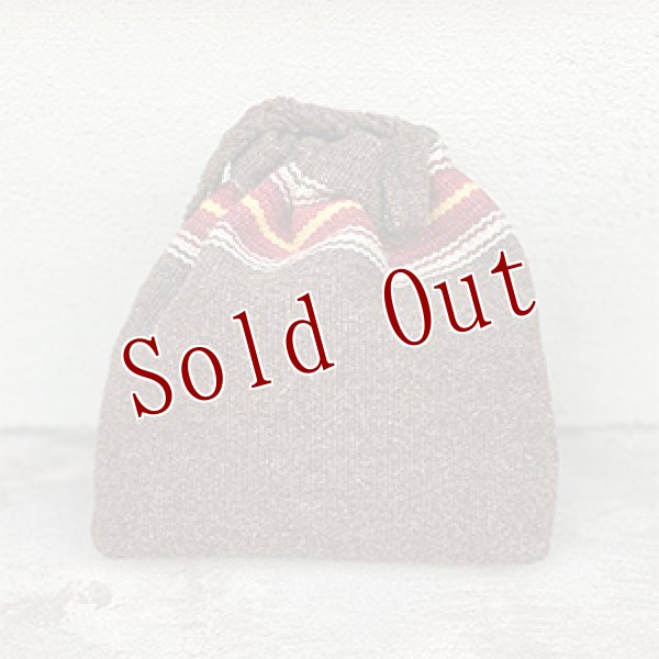 画像2: Trujillo's チマヨ ドローストリング バッグ ブラウン (2)