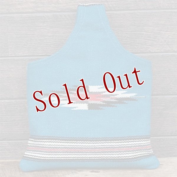 画像2: Trujillo's チマヨ ウール バッグ ターコイズ (2)