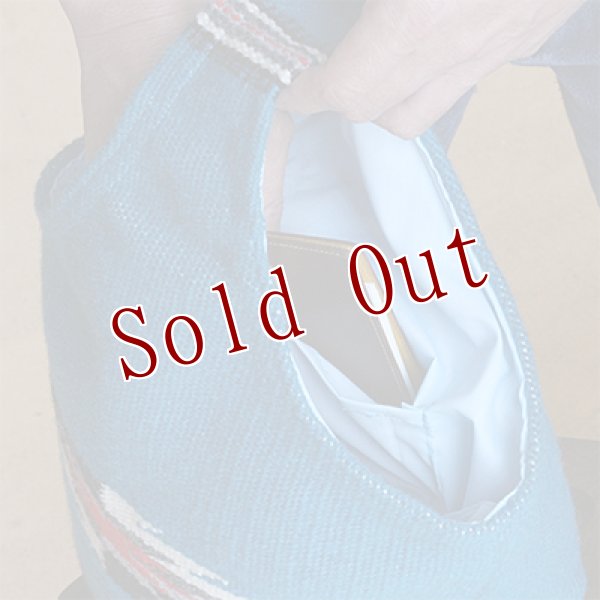 画像3: Trujillo's チマヨ ウール バッグ ターコイズ (3)