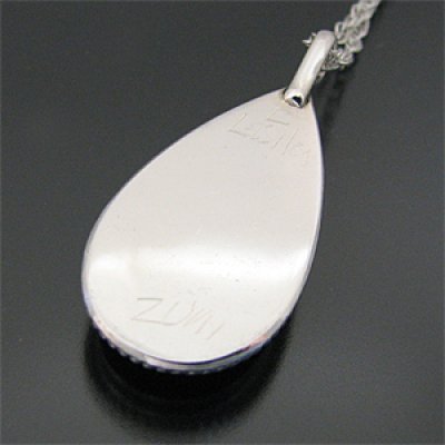 画像2: ズニ族 Lamar Lasiloo フラワー ジェット インレイ ネックレス