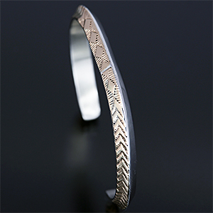 ナバホ族 Bruce Morgan #2トライアングルワイヤー 14K/シルバー