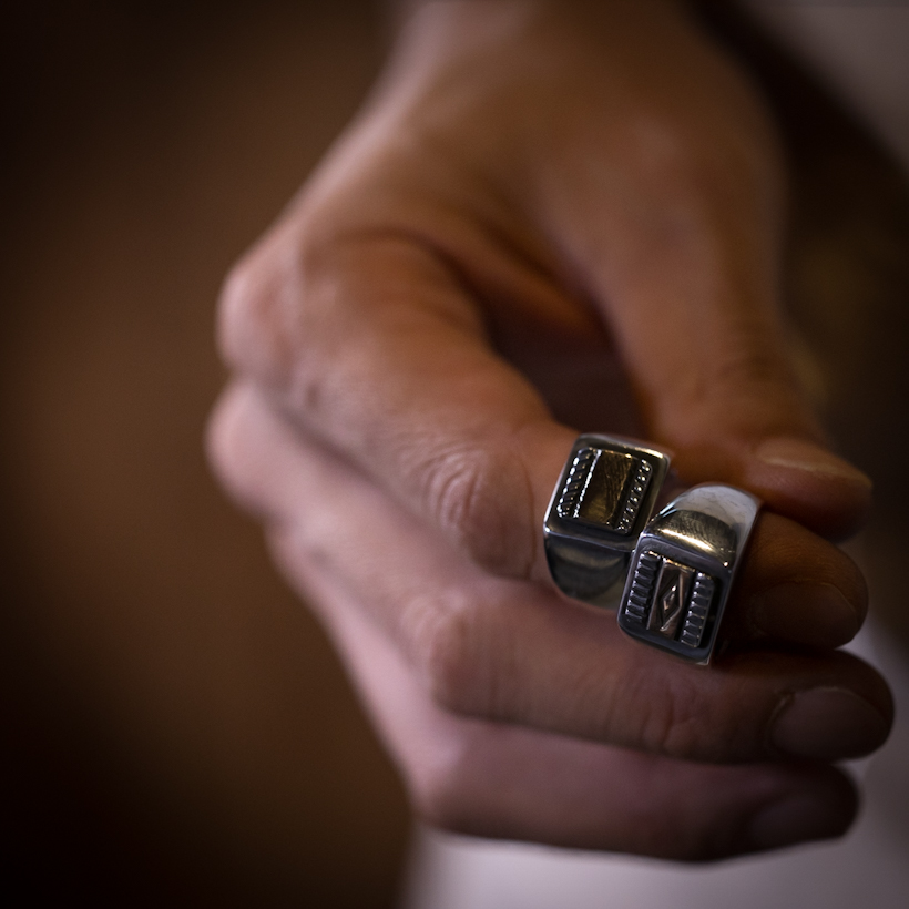 コラボ企画】Bruce Morgan×RIVER MAIL 14K ダイヤ シグネチャー リング