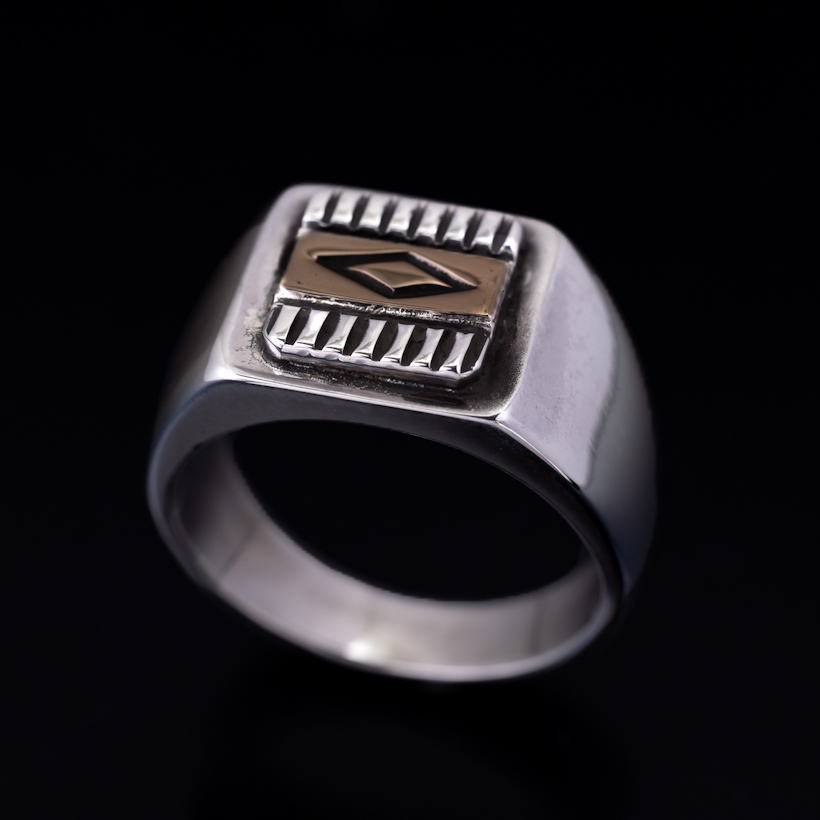 14Kリング〔15号〕Bruce Morgan 15号 ブルースモーガン 14金トップスタンプ リング｜マライカ